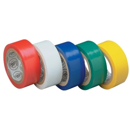 Vortex 75 in. X 12 ft. Assorted Colors Electrical Tape VO84740